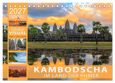 Produktbild von KAMBODSCHA - Im Land der Khmer (Tischkalender 2027 DIN A5 quer), CALVENDO Monatskalender