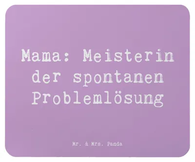 Produktbild von Mr. & Mrs. Panda Mauspad Spruch Mama Meisterin - Lavendeltraum - Geschenk, mousematte, Mutterschaft, Mousepad, Qualität, Mouse Pad, Dankeschön, Geburtstage, Familienleben