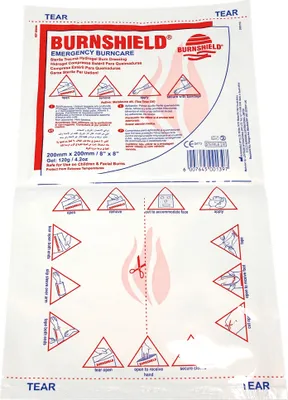 Produktbild von Burnshield Hydrogel Foam Dressing, bei leichten Verbrennungen,Verbrühungen