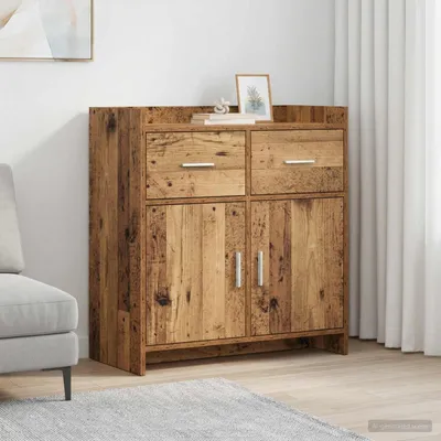 Image de Buffet vidaXL en bois recyclé 75 x 36 x 80 cm, aggloméré