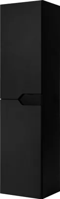 Produktbild von Badezimmer-Wandschrank, schwarz, 35 x 136 x 27 cm