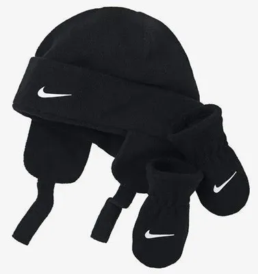 Produktbild von Nike Mütze und Handschuhe Set Baby Schwarz