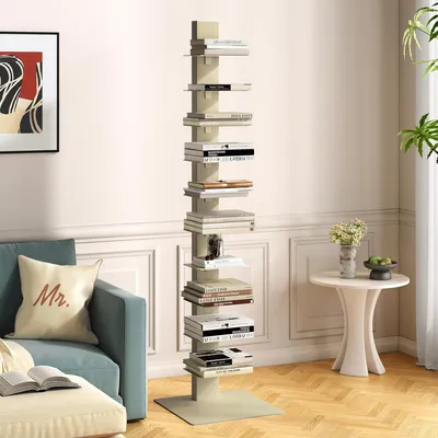 Zdjęcie produktu dla Regał stojący „Eksjö” 150x39x39 cm w kolorze camelowym