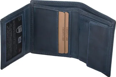 Produktbild von Kombibörse aus Echtleder, blau