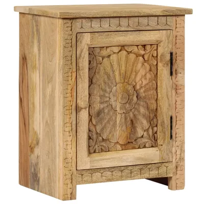 Immagine prodotto di Comodino in legno massiccio di mango 40x30x50 cm