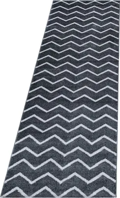 Produktbild von Kurzflor Teppich RIO Grau 80 x 250 cm