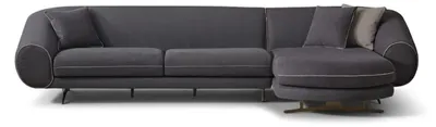 Immagine prodotto di Set per soggiorno dal design moderno: divano angolare, poltrona.