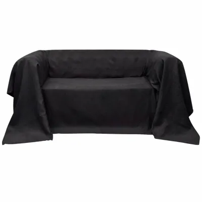 Image de VIDAXL -Bankabdeckung 210x280 cm Microsuede Anthrazit