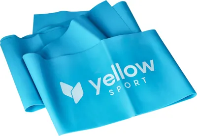 Obrázok produktu pre yellowSPORT yellowFLAT BAND - Cvičebná guma / odporový tréning - Modrá - 15 cm x 2 m - odpor 9-11 kg - 1 ks.