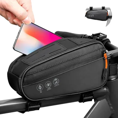 Image de Eyein Sacoche de cadre de vélo étanche avec design réfléchissant 1.2L