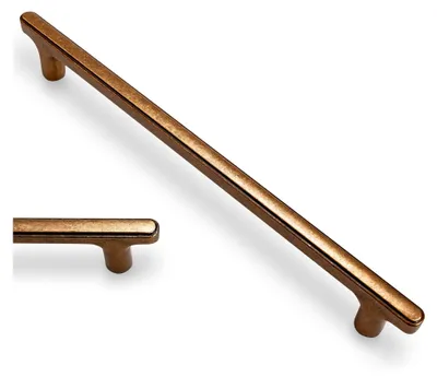 Produktbild von 6 Stück Küchenschrankgriffe aus antikem Messing, 320 mm