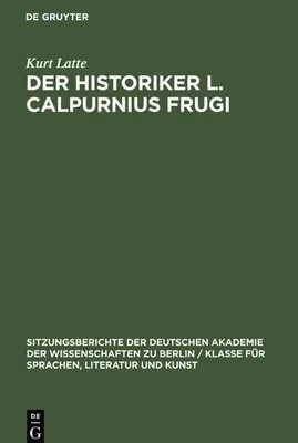 Produktbild von Der Historiker L. Calpurnius Frugi