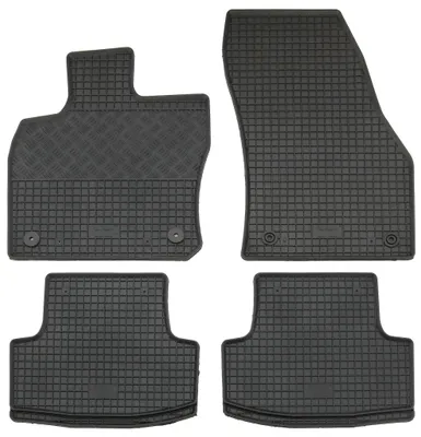 Gummifußmatten Set 4-teilig für Seat Ateca (2016-), schwarz