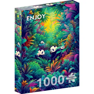 Obrázek produktu pro Puzzle 1000 dílů Enjoy – Panda Haven