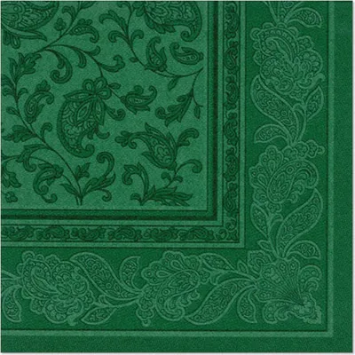 Produktbild von PAPSTAR Servietten 1/4-Falz, 40x40 cm dunkelgrün, "ROYAL Collection" | Folie (20 Stück)