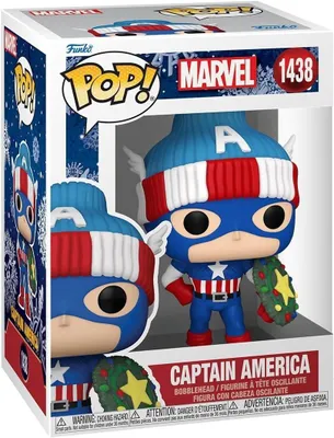 Zdjęcie produktu dla Figurka Marvel Holiday Captain America Funko Pop