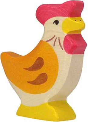 Produktbild von HOLZTIGER Huhn aus Holz - stehend