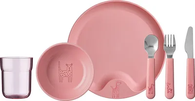 Produktbild von Mepal - Set Kindergeschirr Mepal Mio 6-teilig - deep pink