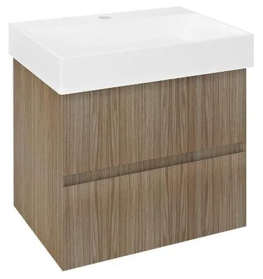 Image de Sapho Filena - Savonnier, 570x515x430 mm, 2 tiroirs, chêne FID1260D