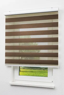 Produktbild von Lysel Outlet Doppelrollo mit Blende Struktur Ockerbraun, (B x H) 60cm x 210cm