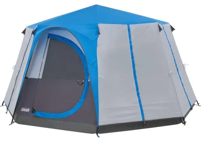 Produktbild von Coleman Cortes Octagon 8, Camping, Festrahmen, Kuppel-/Iglu-Zelt, 8 Person(en), Bodenwischlappen, Schwarz, Blau, Grau