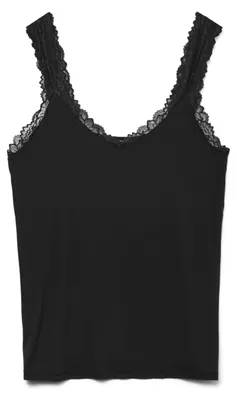 Image de Vero Moda VMCROSA, haut, 10300766, taille XL, 52, 54. Vêtement pour le haut du corps, pour adultes, femmes, couleur noire, taille XL, 52/54