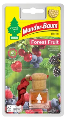 Zdjęcie produktu dla Wunder-Baum Forest Fruit, Odświeżacz powietrza w płynie, Czerwony, Owocowy, Butelka, Samochód