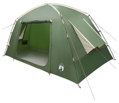 Image de Tente cabane vidaXL avec toit, verte, 300 x 210 x 156 cm, polyester