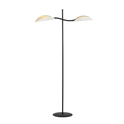 Immagine prodotto di Lampada da terra Emibig 2xE14 40W LOTUS LP2 BIANCO/ORO 1107/LP2