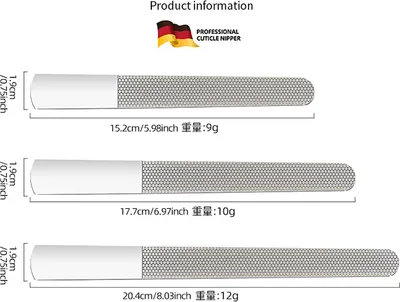 Produktbild von INF Doppelseitiges Nagelfeilen-Set zum Formen und Glätten