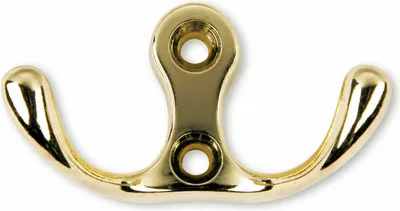 Produktbild von SOTECH Garderobenhaken MAREEN 2-fach 30 x 56 x 28 mm BA 17 mm Messingoptik poliert