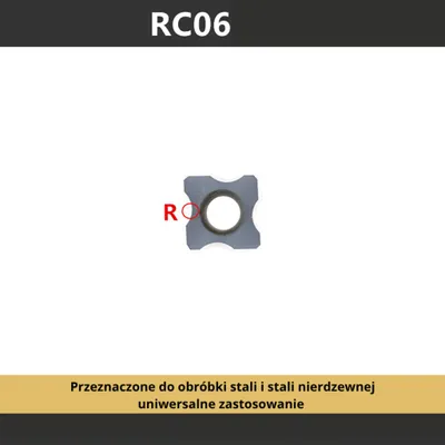 Zdjęcie produktu dla Płytki wymienne do frezu QuadRad RC (1szt.) Rozmiar: RC06-R3.0