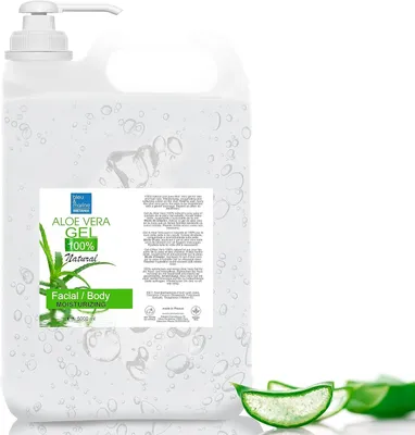 Obrázok produktu pre Aloe Vera gél 5000 ml, na tvár a telo, 100% prírodný, hydratačný