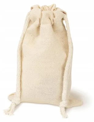 Produktbild von Allbag dicker Baumwollbeutel Mini 10x15 cm Ecru