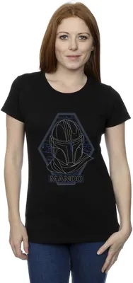 Produktbild von Star Wars - "The Mandalorian" T-Shirt für Damen BI43380 (M) (Schwarz)