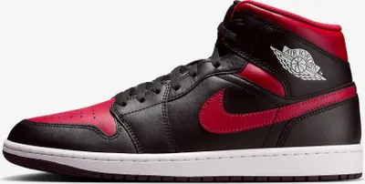 Produktbild von Nike Air Jordan 1 Mid "Bred Twist" Schwarz/Rot, Größe: 43