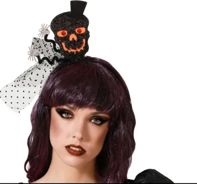 Produktbild von Stirnband Totenkopf Spinne Halloween