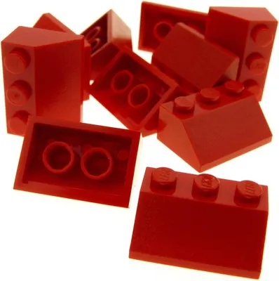 Produktbild von 10x Lego Dachstein 45° 2x3 rot Dachziegel schräg Stein 4886 4956 6303213 3038