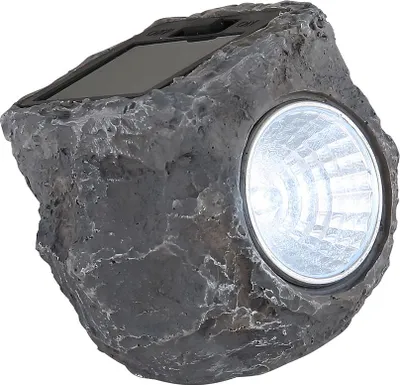 Produktbild von LED Solarleuchte, Stein, grau, L 7,8 cm