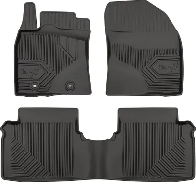 Produktbild von Fußmatten Gummimatten No.77 für Toyota Avensis III 2009-2018 TPE Schwarz 3 tlg