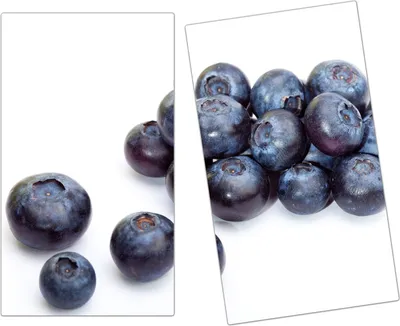 Produktbild von Spritzschutz Herdabdeckplatte Schneidebrett aus Glas Heidelbeeren 2-Teilig (60x52cm)