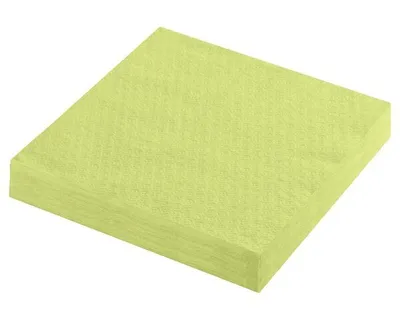 Produktbild von 1000x Servietten Prägeservietten 1-lagig 33 x 33 cm gelbgrün