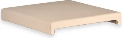 Produktbild von Klemmkissen Sitzkissen mit 2 Leisten 37cm Klemmtiefe Kunstleder, braun schwarz beige grau taupe, Farbe:beige