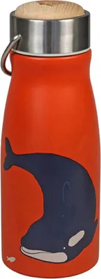 Produktbild von Thermoflasche THE ZOO FLASK Orca Wal Trinkflasche für Kinder