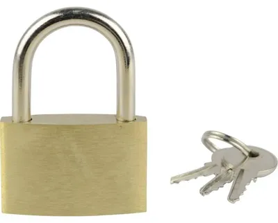 Immagine prodotto di Lucchetto ottone lucchetto 35 mm - 3 chiavi - Oro