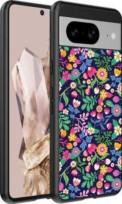 Immagine prodotto di Adatto per Google Pixel 8 Pro Custodia per telefono con stampa floreale - TPU cover posteriore design floreale - Smartphonics