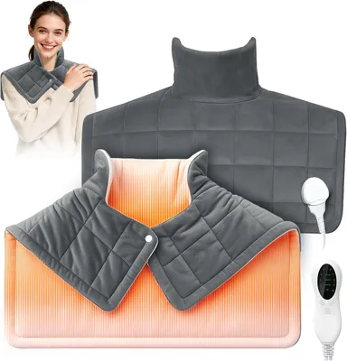 Productafbeelding van Verwarmingskussen 1,2 kg, 10 warmtestanden, automatische uitschakeling, wasbaar, voor nek