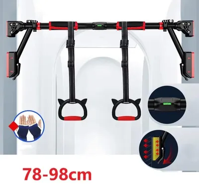 Produktbild von Verstellbares Türreck - Klimmzugstange - 78–98 cm - Krafttraining - Brusttraining - Home-Gym