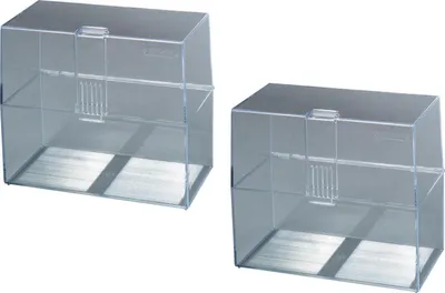 Produktbild von 2x Herlitz Karteikasten / Lernbox / DIN A6 / transparent