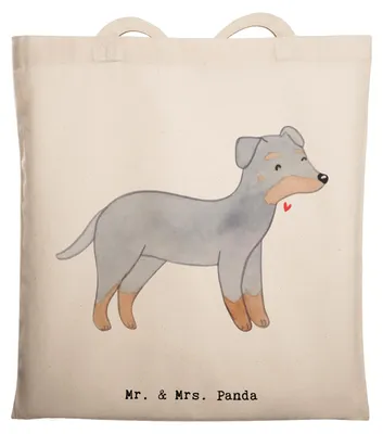 Produktbild von Mr. & Mrs. Panda Shopping Tasche Manchester Terrier Moment - Transparent - Geschenk, Stoffbeutel, totebag, Laptoptasche, Tote Bag